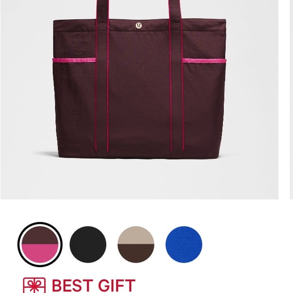 Lululemon Athletica Sage Tote with Neon Green Straps - Picture 5 of 5